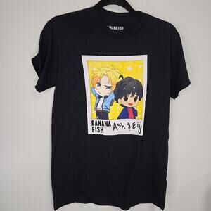 Banana Fish Ash Eiji Chibi Anime T-Shirt New but didnt come with tags sz med